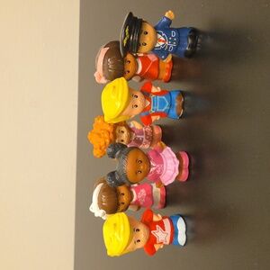Little People Slim Boy & Girl Figurines - Sophie Tessa Mia Eddie & Pilot